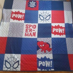 SpiderMan king size bed cover and shams